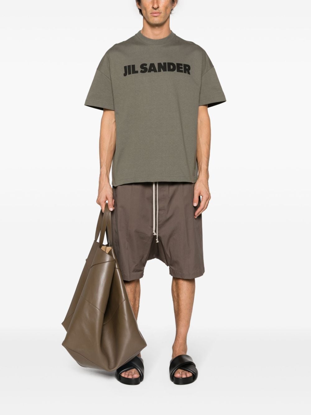 Jil Sander T-Shirts And Polos Kaki Cotton