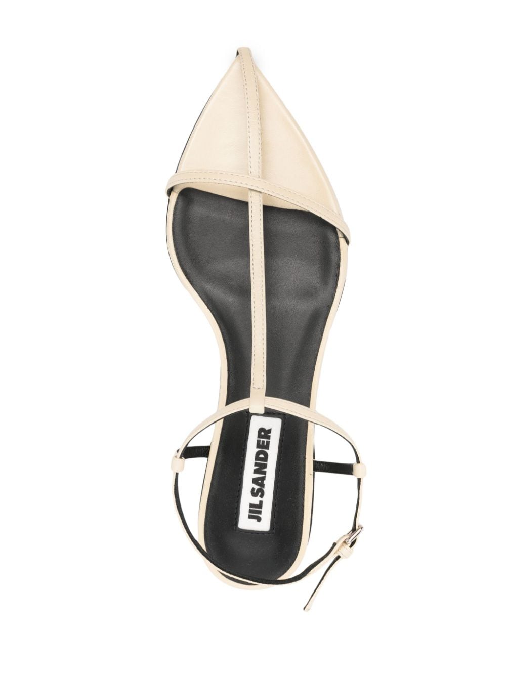 Jil Sander Sandals Beige Calf Leather