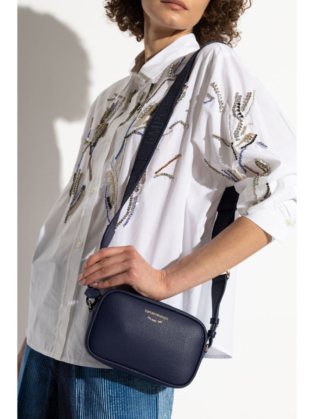 Emporio Armani Bags Blu Polyurethane Thermopalstic
