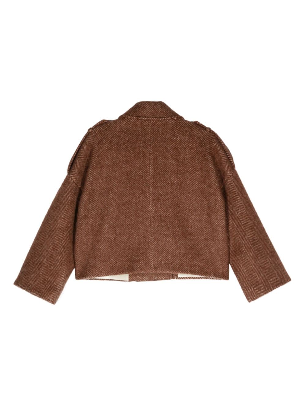 Alysi Coats Brown Lining: Cotton