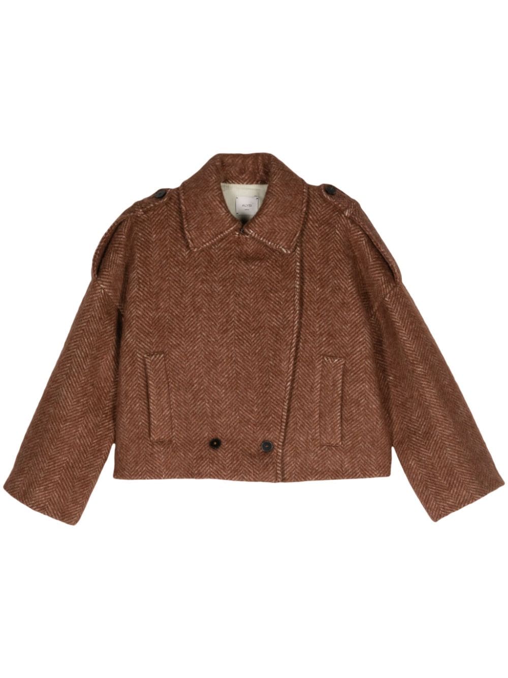 Alysi Coats Brown Lining: Cotton