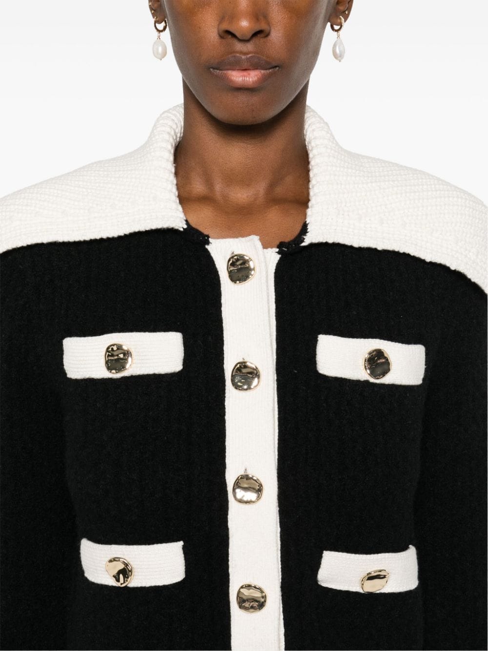 Self-Portrait Sweaters Black Alpaca Polyamide Elastane