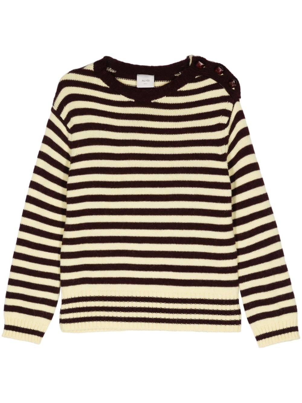 Alysi Sweaters Beige Acrylic
