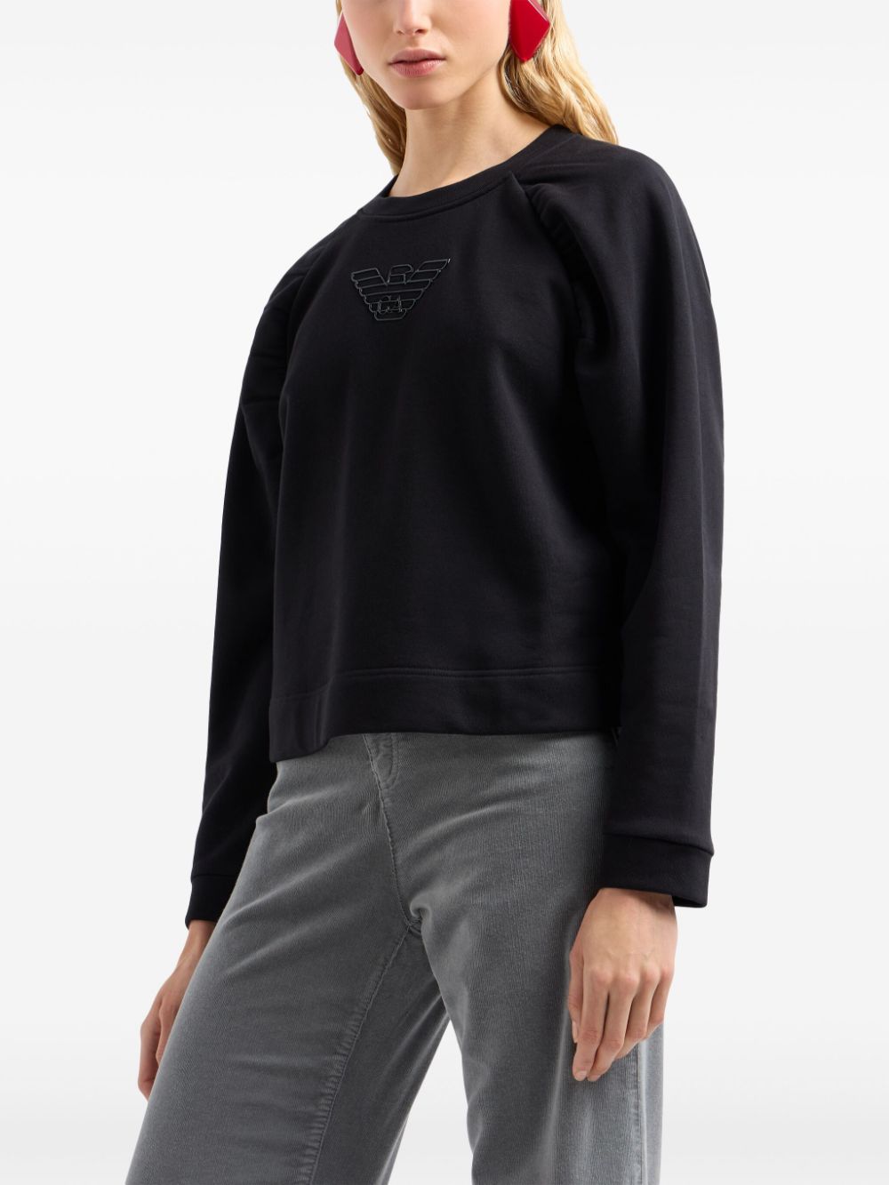 Emporio Armani Sweaters Nero Cotton