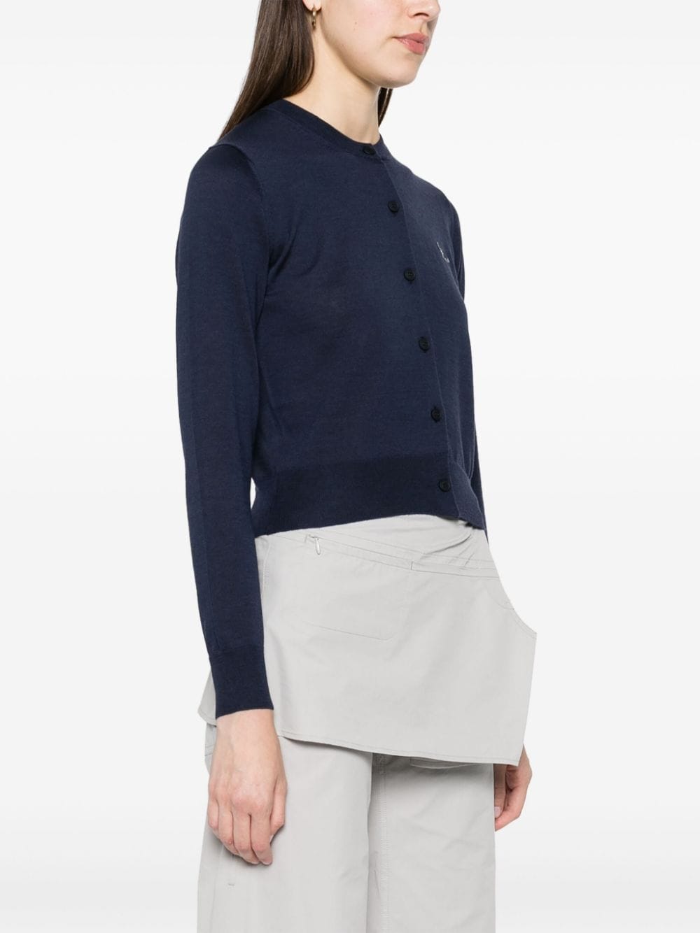 Maison Kitsune Sweaters Blue Wool 100 %
