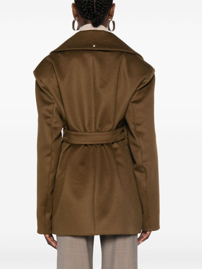 Sportmax Coats Brown Wool