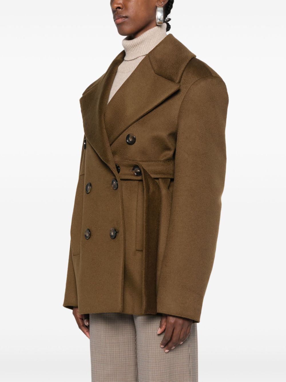 Sportmax Coats Brown Wool