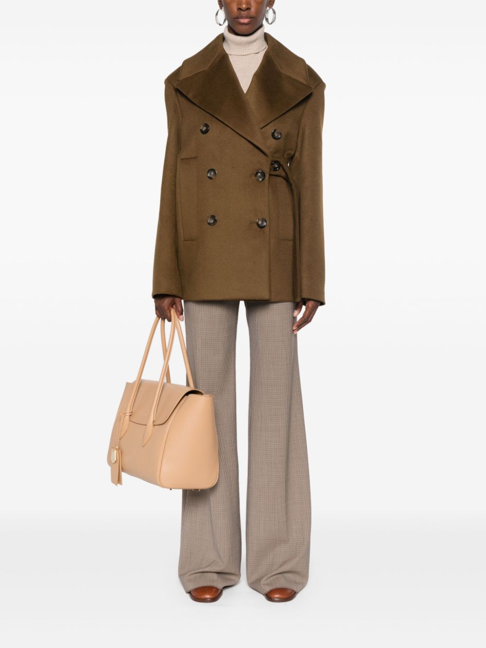 Sportmax Coats Brown Wool