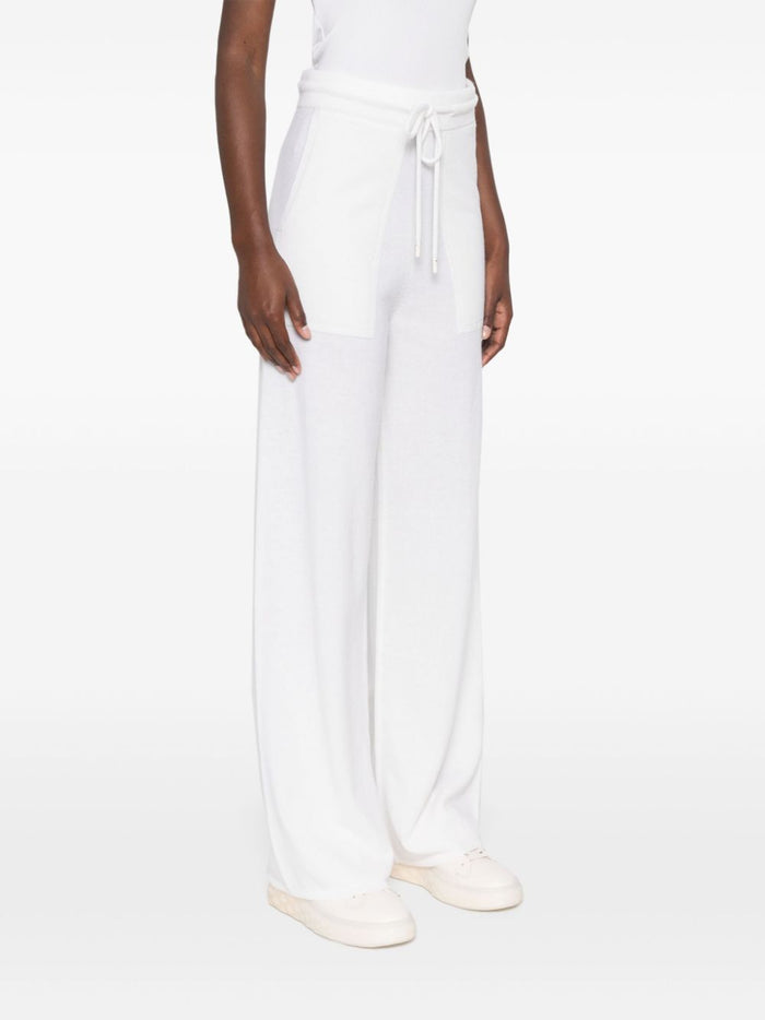 Max Mara Trousers White Wool