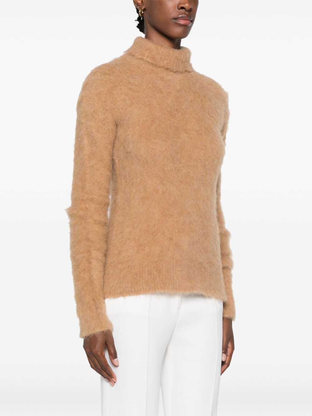 Sportmax Sweaters Camel Alpaca