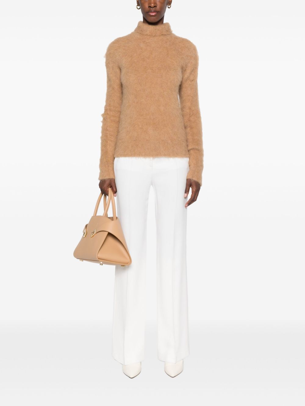 Sportmax Sweaters Camel Alpaca