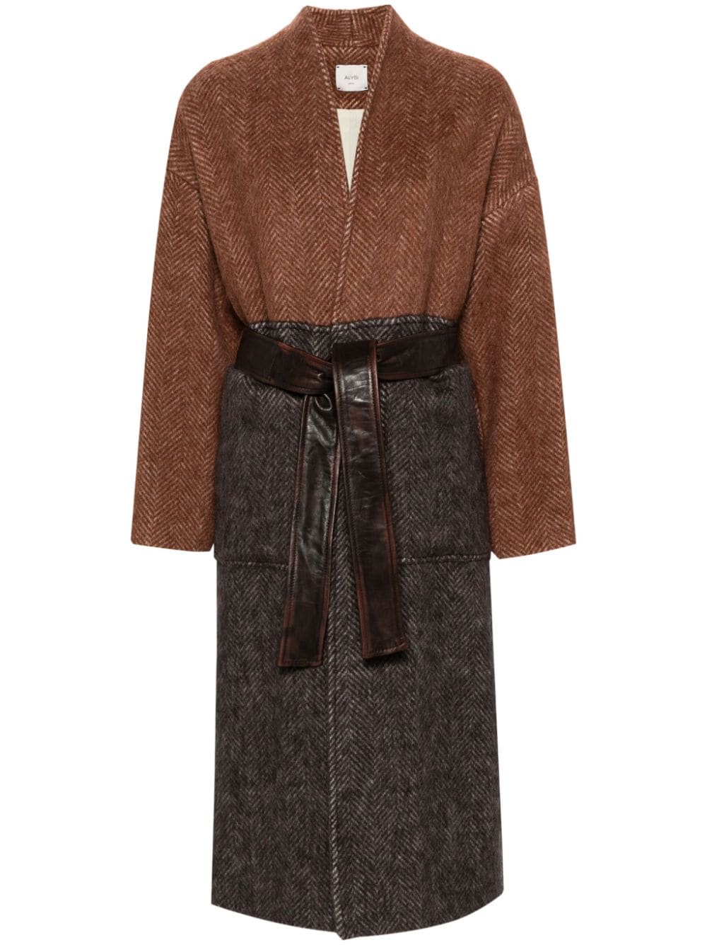 Alysi Coats Brown Outer: Virgin Wool