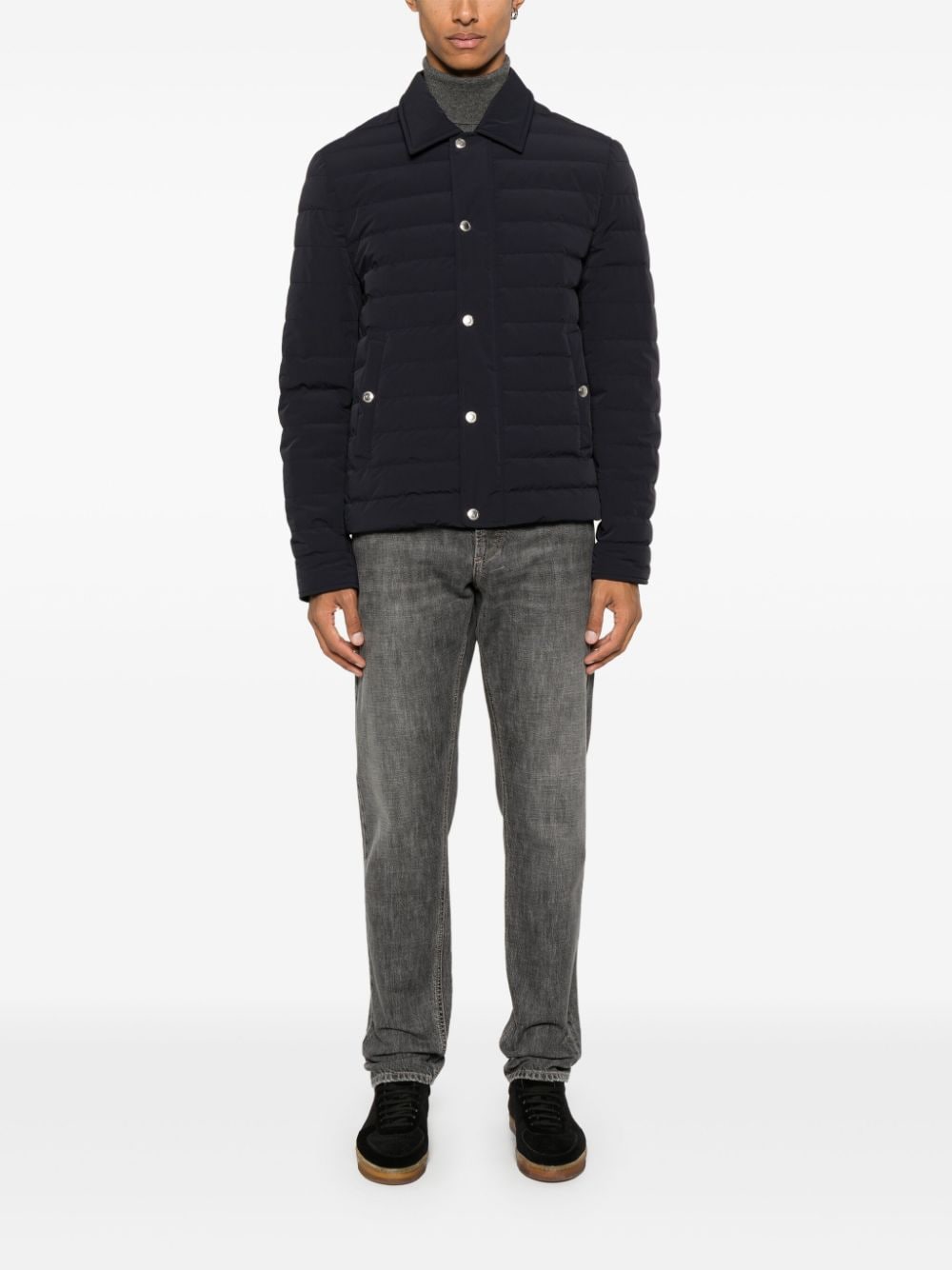 Brunello Cucinelli Coats Blu Polyamide