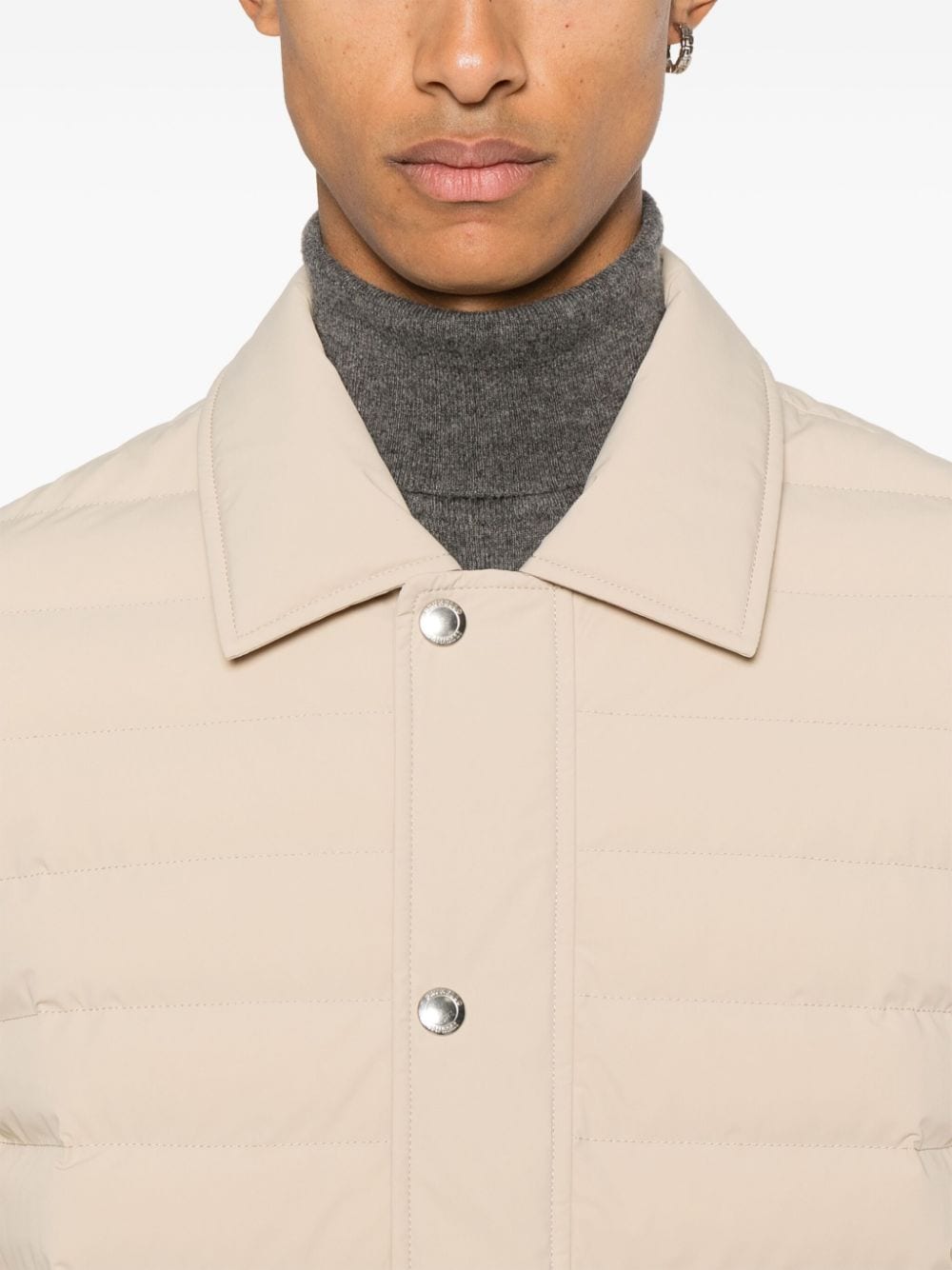 Brunello Cucinelli Coats Beige Polyamide