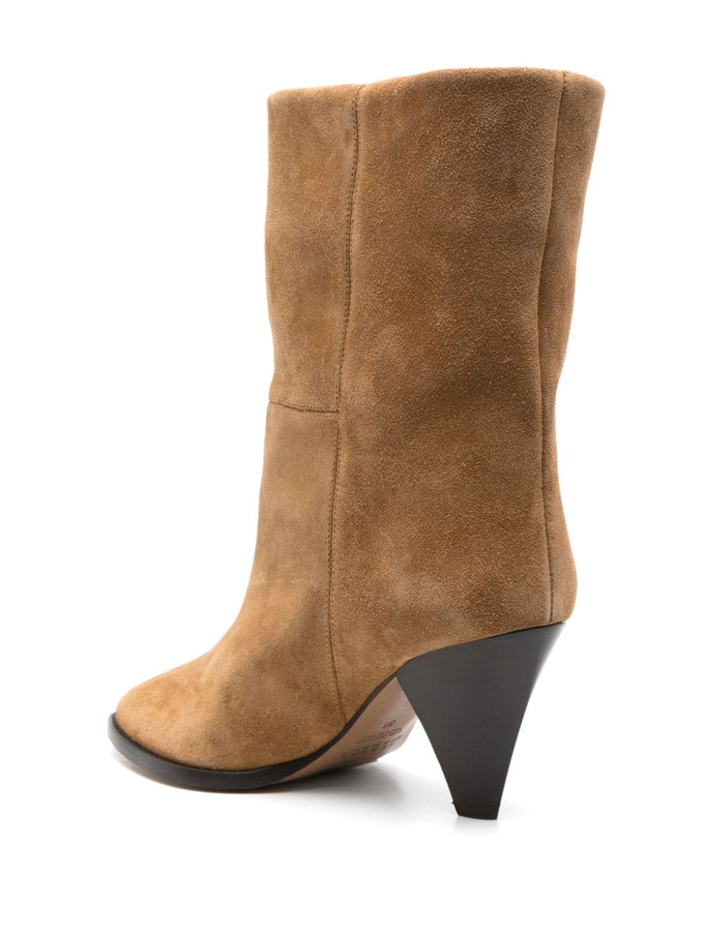 Isabel Marant Boots Leather Brown Calf Velvet