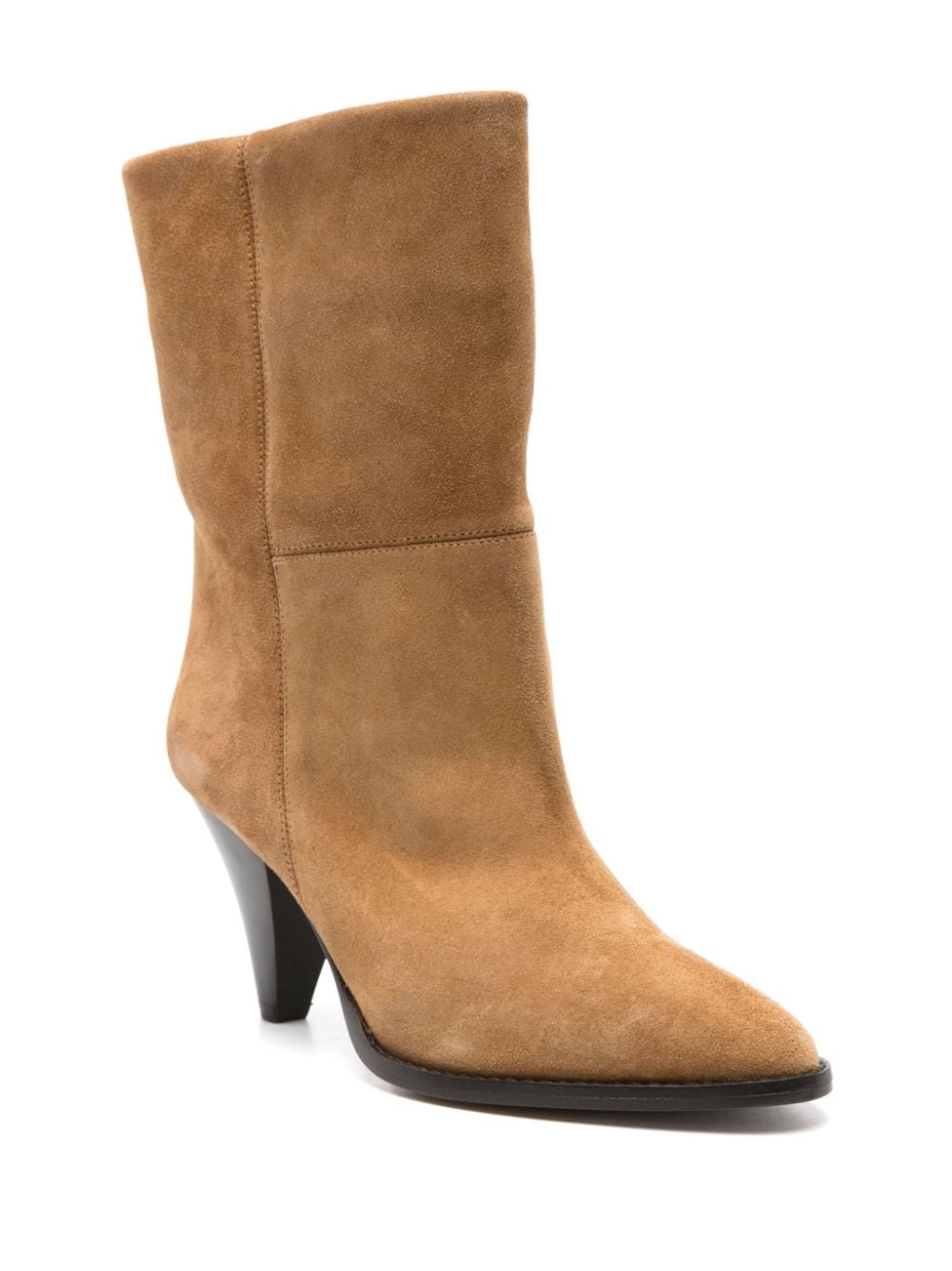 Isabel Marant Boots Leather Brown Calf Velvet