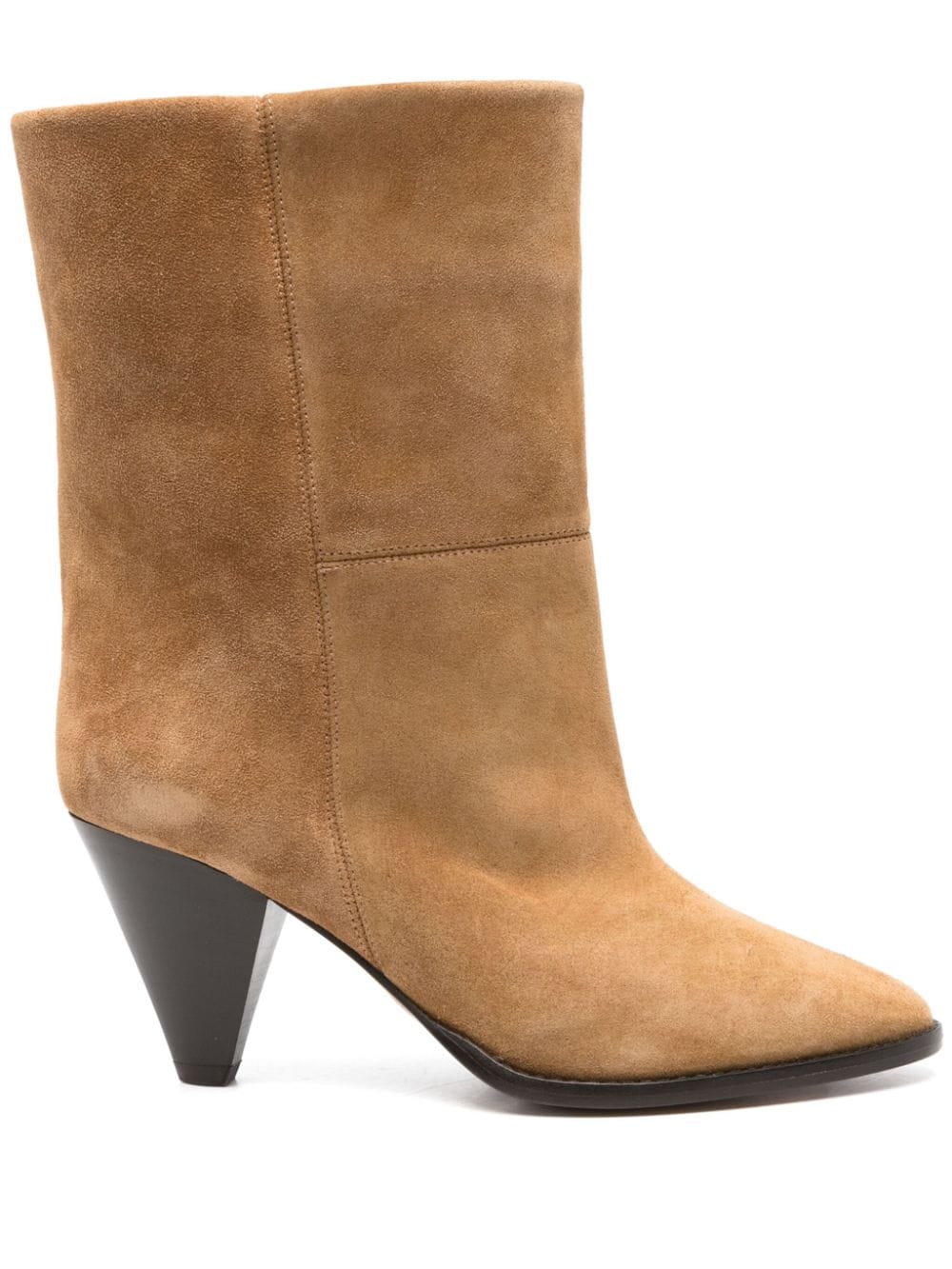 Isabel Marant Boots Leather Brown Calf Velvet