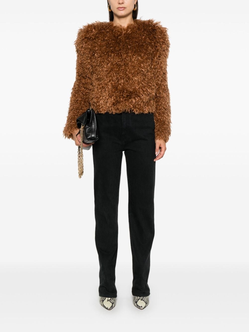 Isabel Marant Jackets Leather Brown Polyester