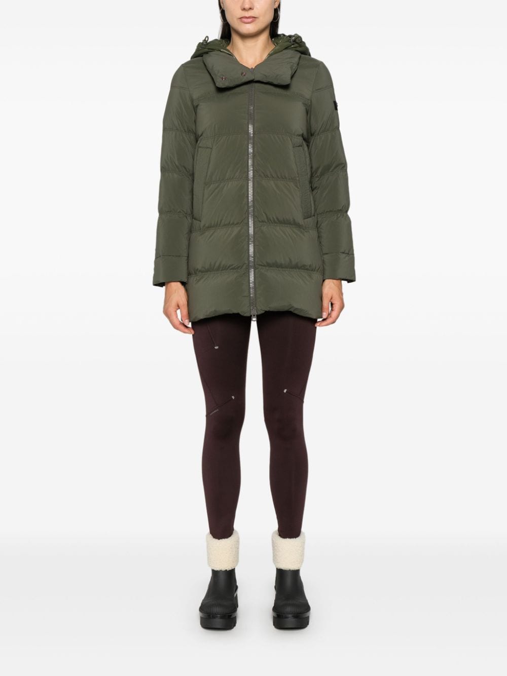 Peuterey Coats Green Outer: Polyamide