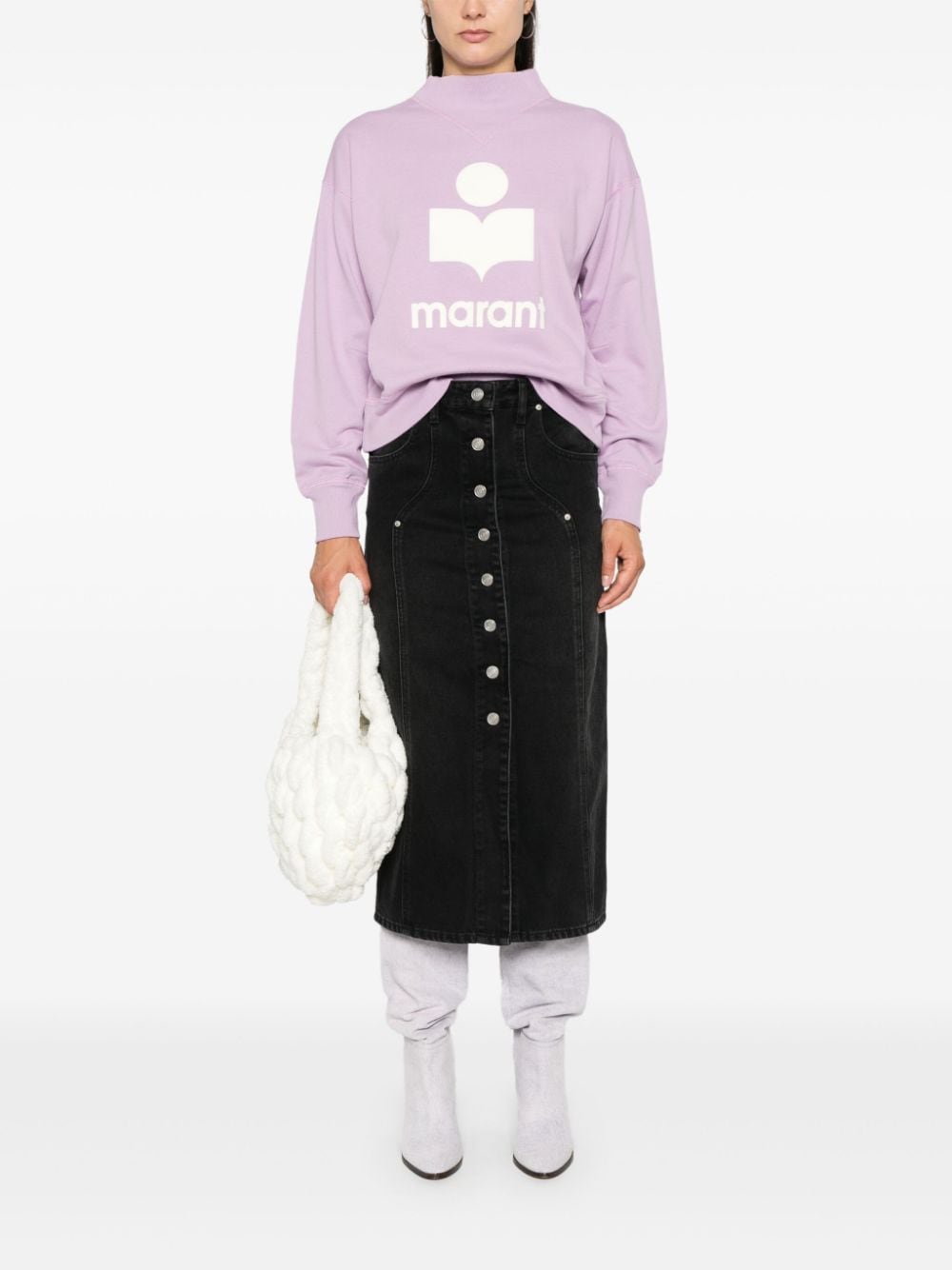 Marant Etoile Sweaters Lilac Cotton Polyester