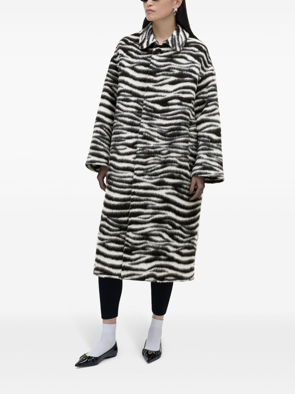 Marc Jacobs Coats Zebrato Alpaca Cotton Virgin Wool