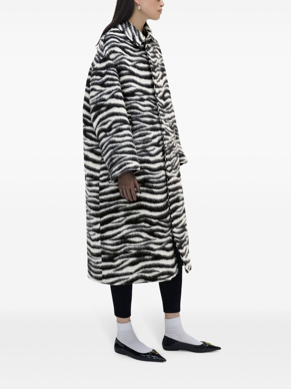 Marc Jacobs Coats Zebrato Alpaca Cotton Virgin Wool
