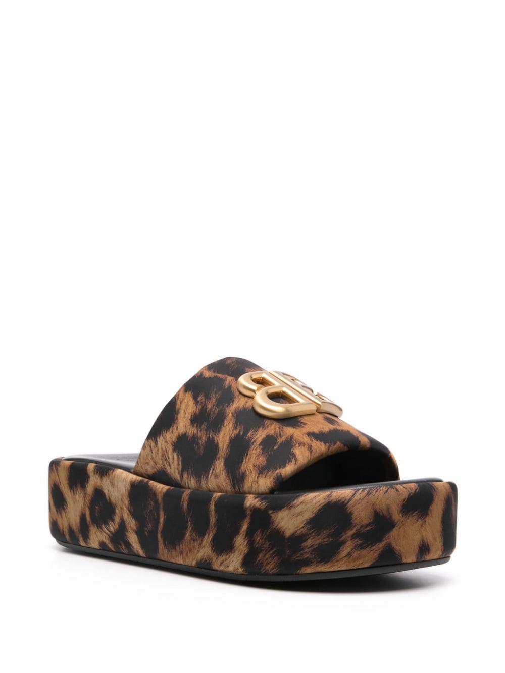 Balenciaga Sandals Brown Fabric