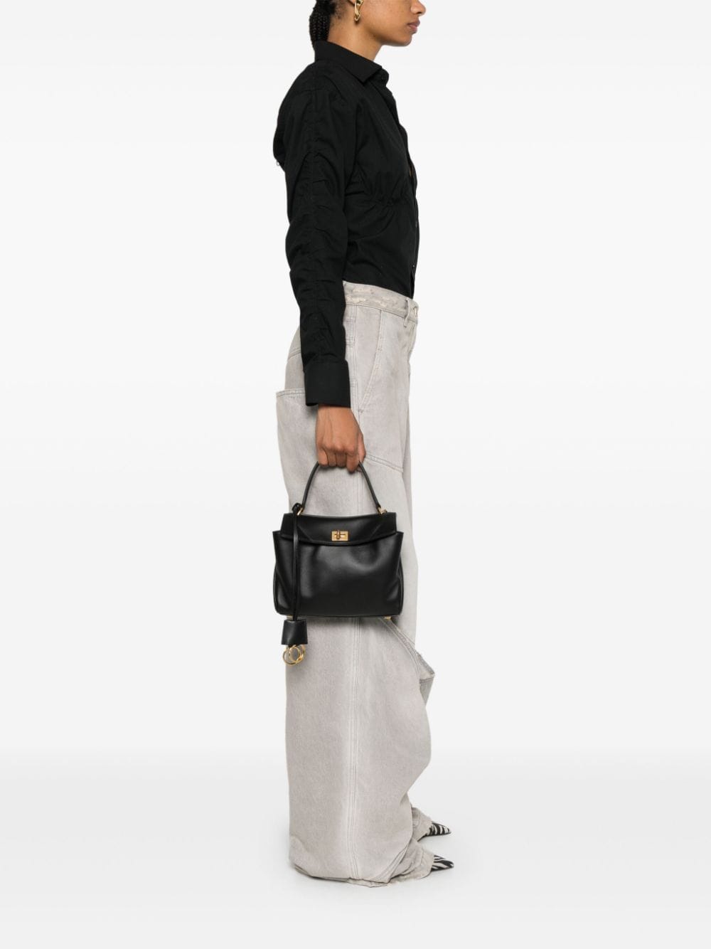 Balenciaga Bags Black Calf Leather