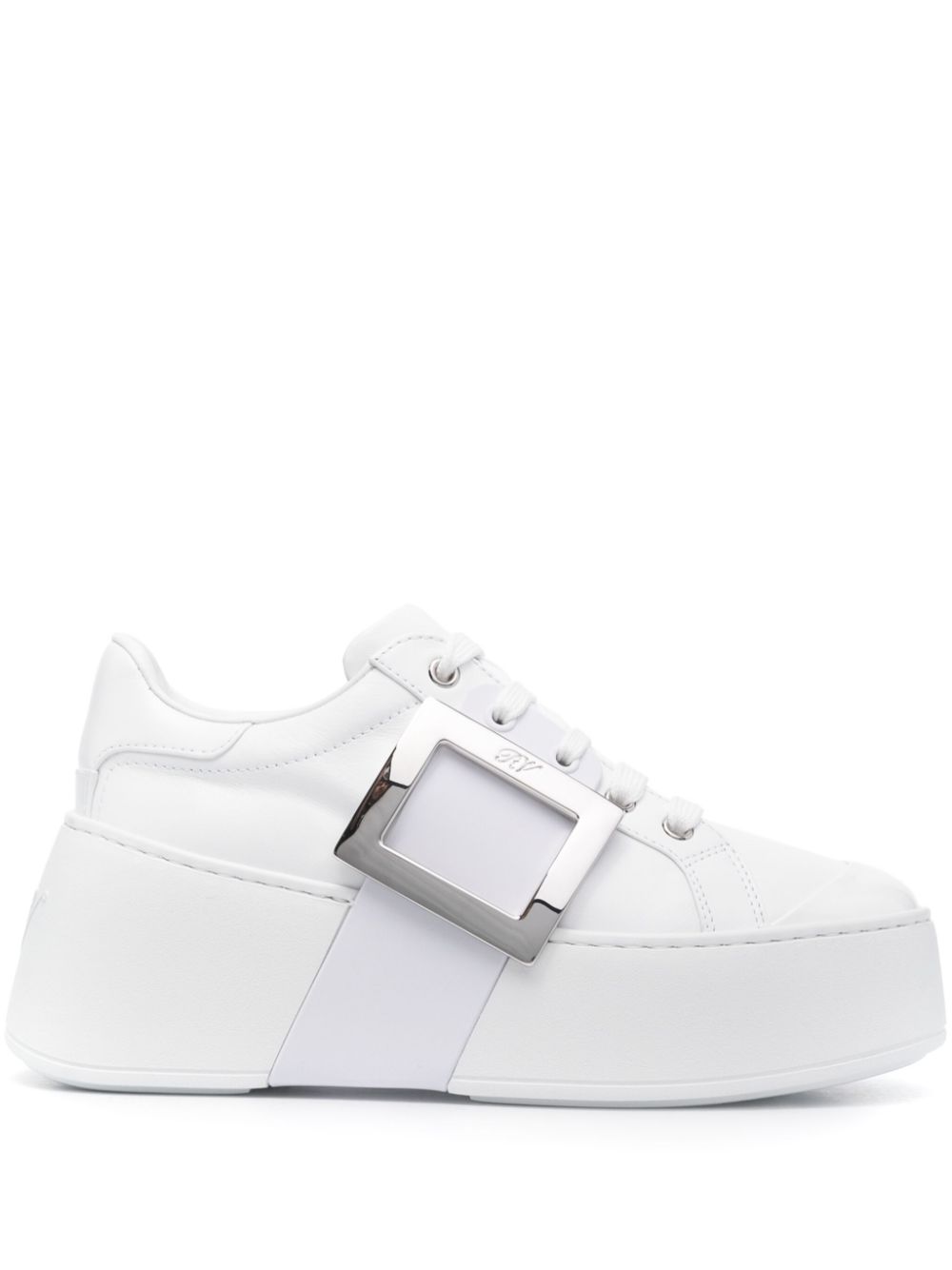 Roger Vivier Sneakers White Calf Leather