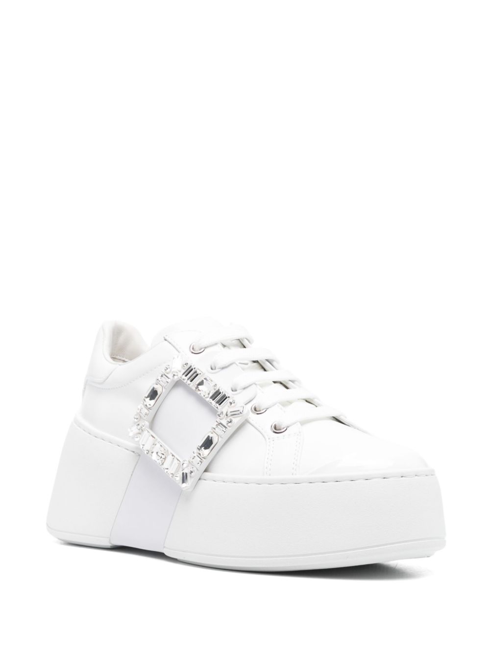 Roger Vivier Sneakers White Calf Leather