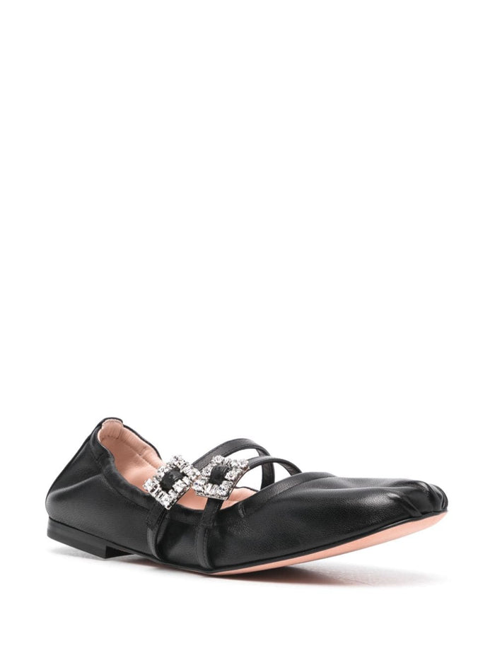Roger Vivier Flat shoes Black Calf Leather