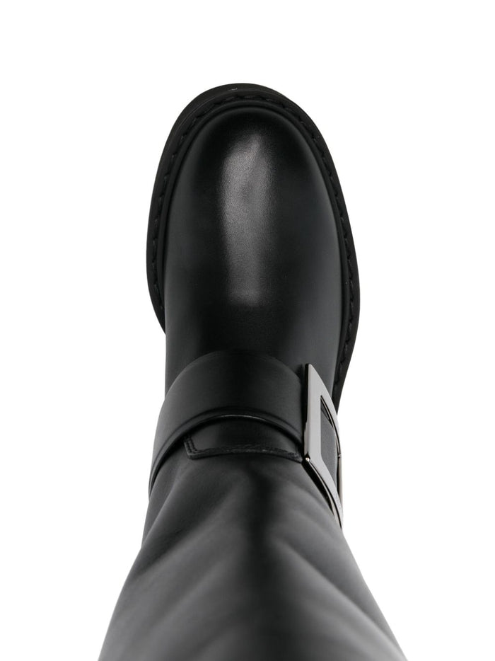 Roger Vivier Boots Black Calf Leather