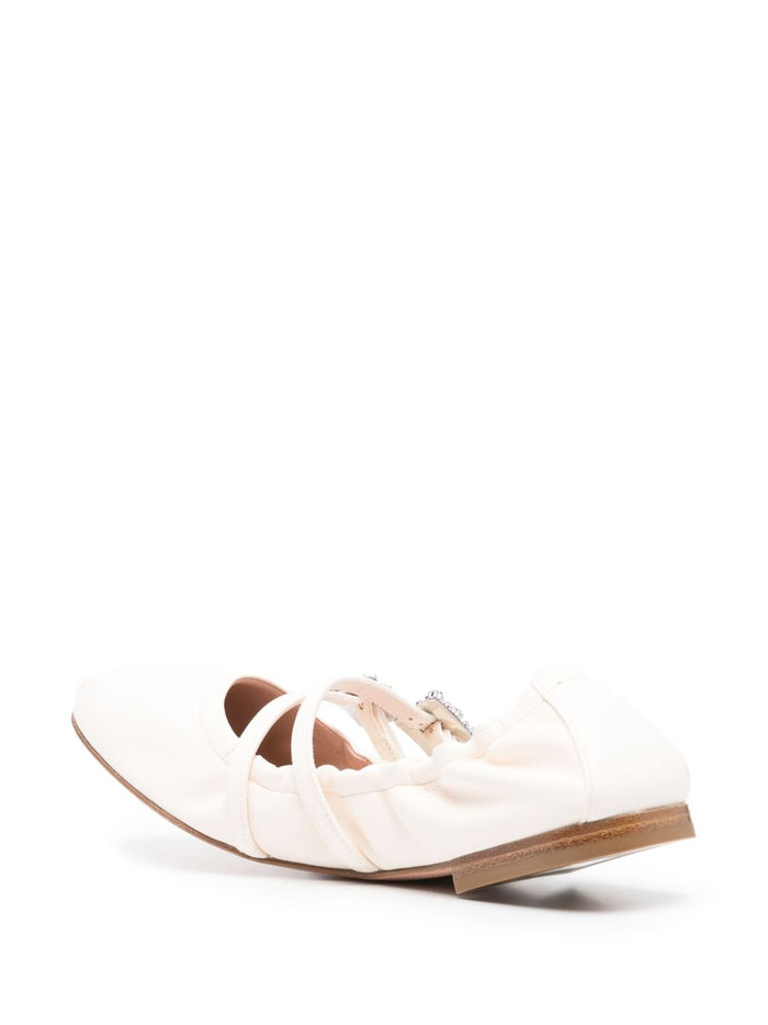 Roger Vivier Flat shoes White Leather100 %