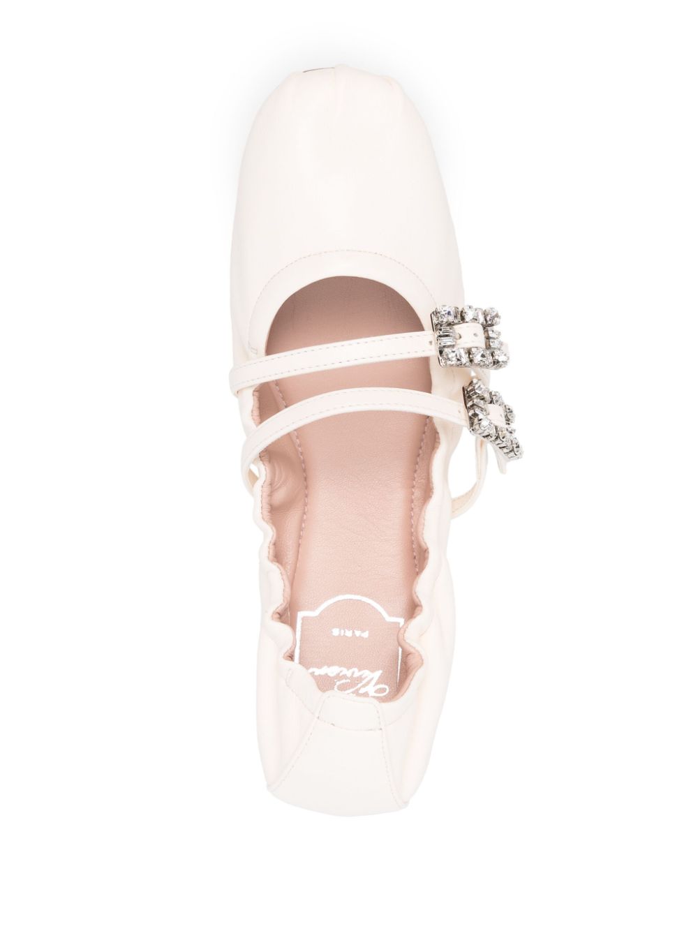 Roger Vivier Flat shoes White Leather100 %