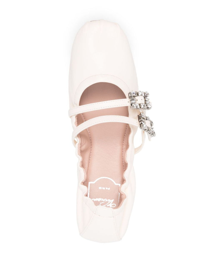 Roger Vivier Flat shoes White Leather100 %