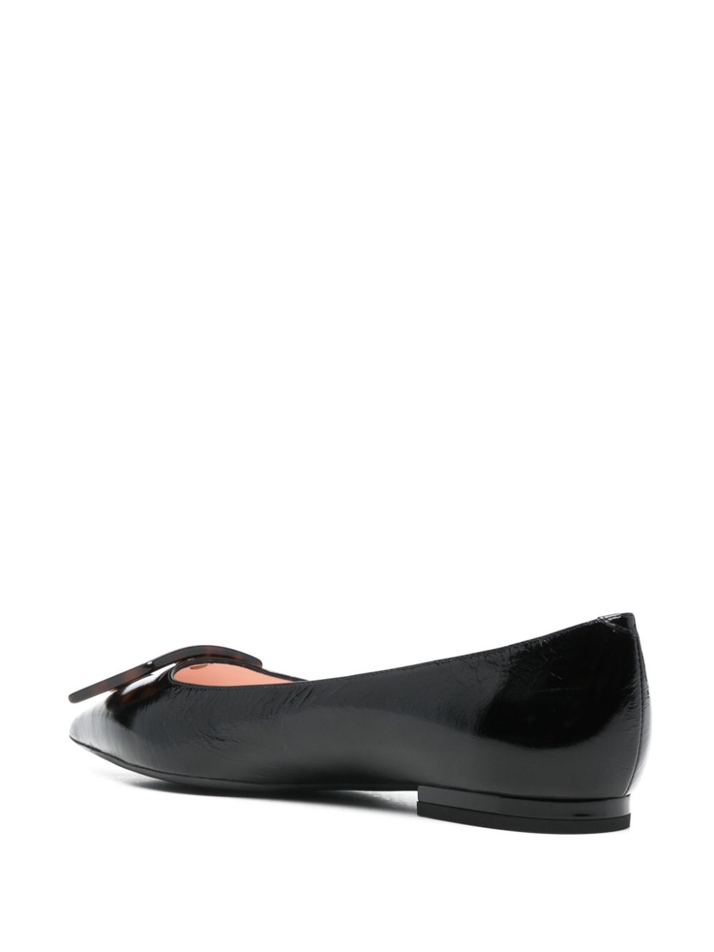 Roger Vivier Flat Shoes Black Calf Leather