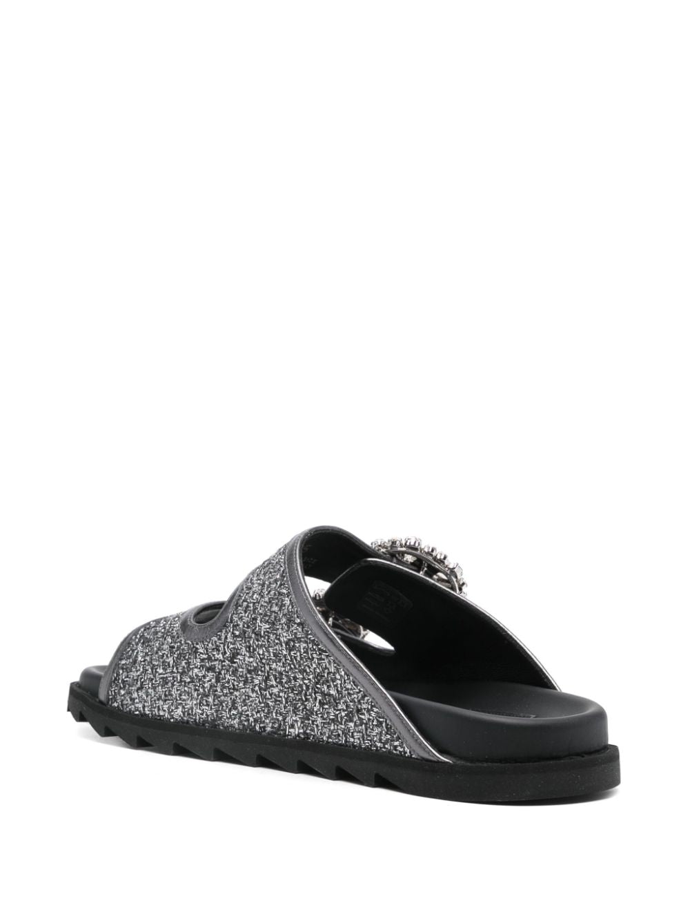 Roger Vivier Sandals Grey Leather100 %