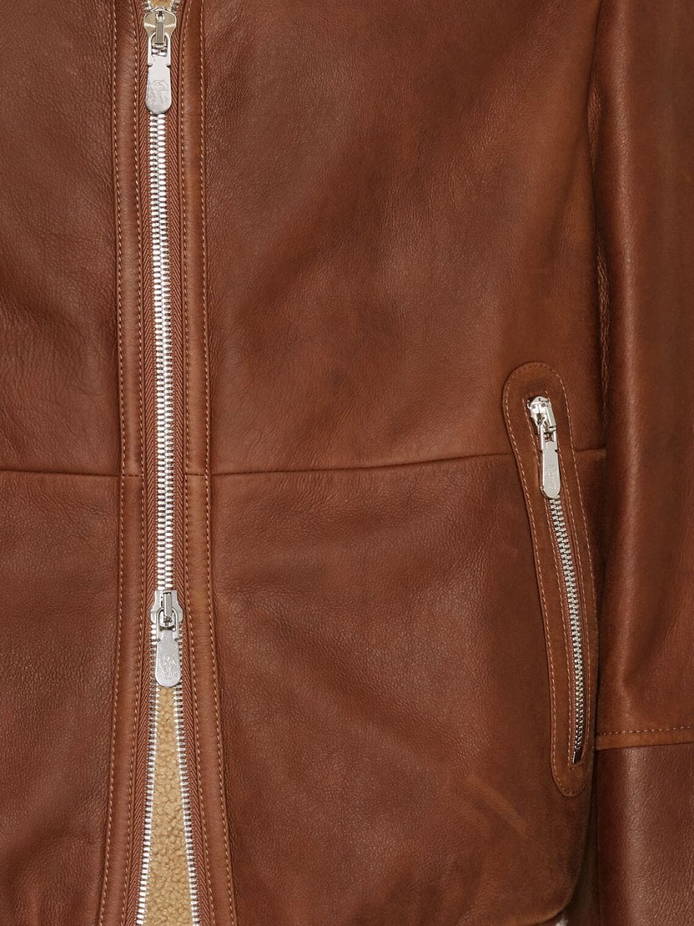 Brunello Cucinelli Jackets Marrone Shearling