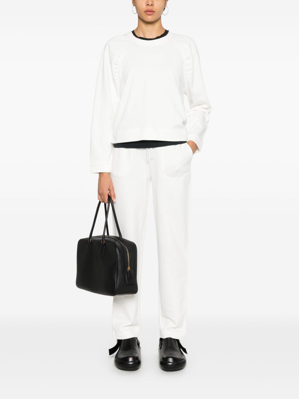 Emporio Armani Sweaters Bianco Cotton