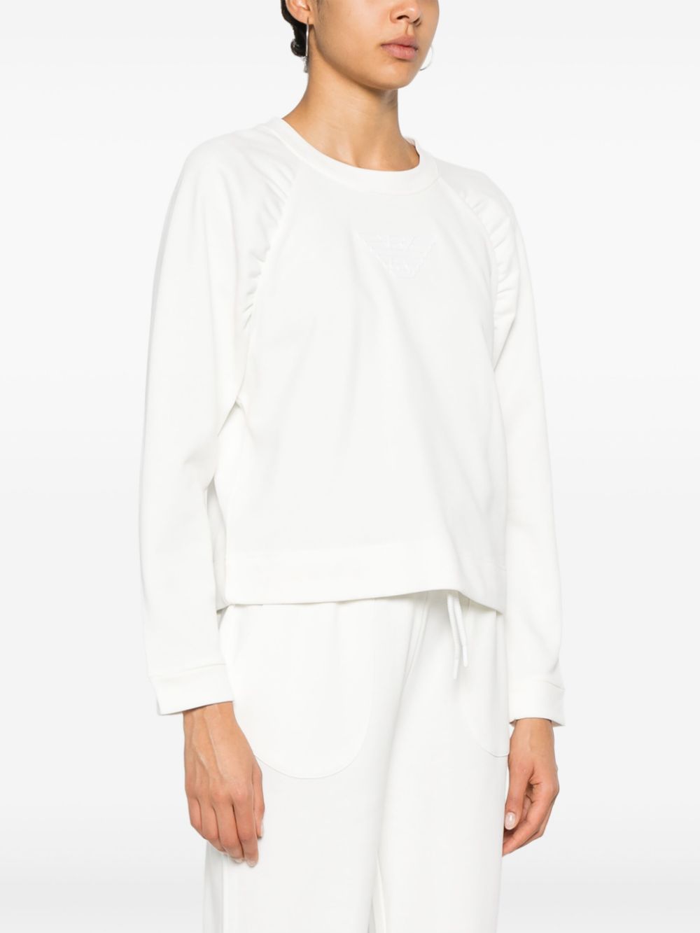 Emporio Armani Sweaters Bianco Cotton