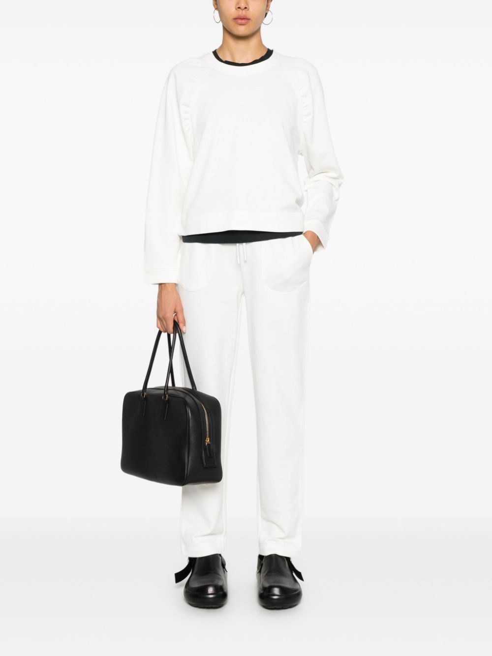 Emporio Armani Trousers Bianco Cotton