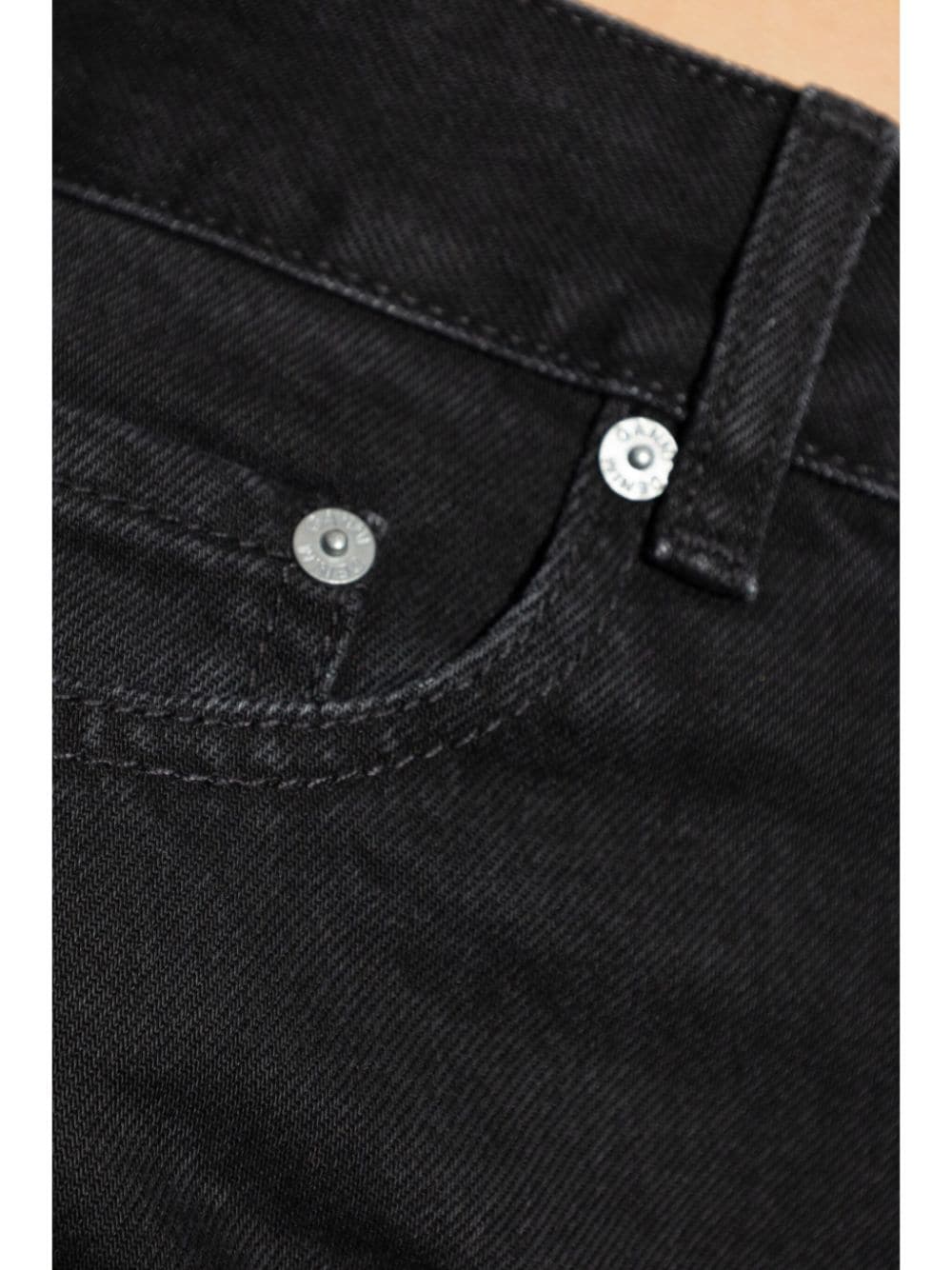 Ganni Jeans Black Cotton