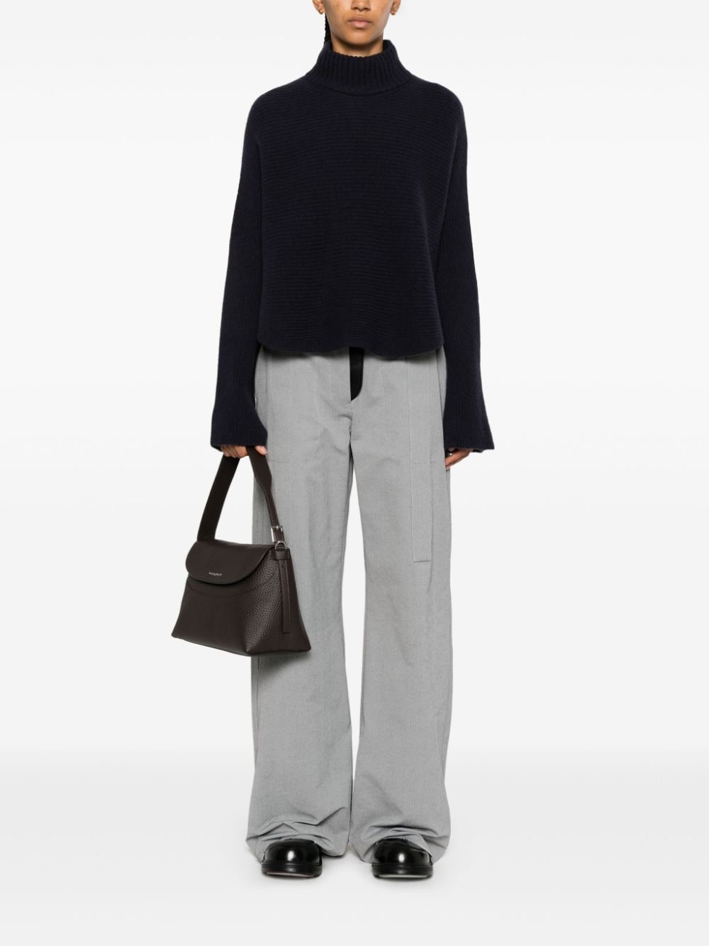Alysi Sweaters Blue Merino Wool