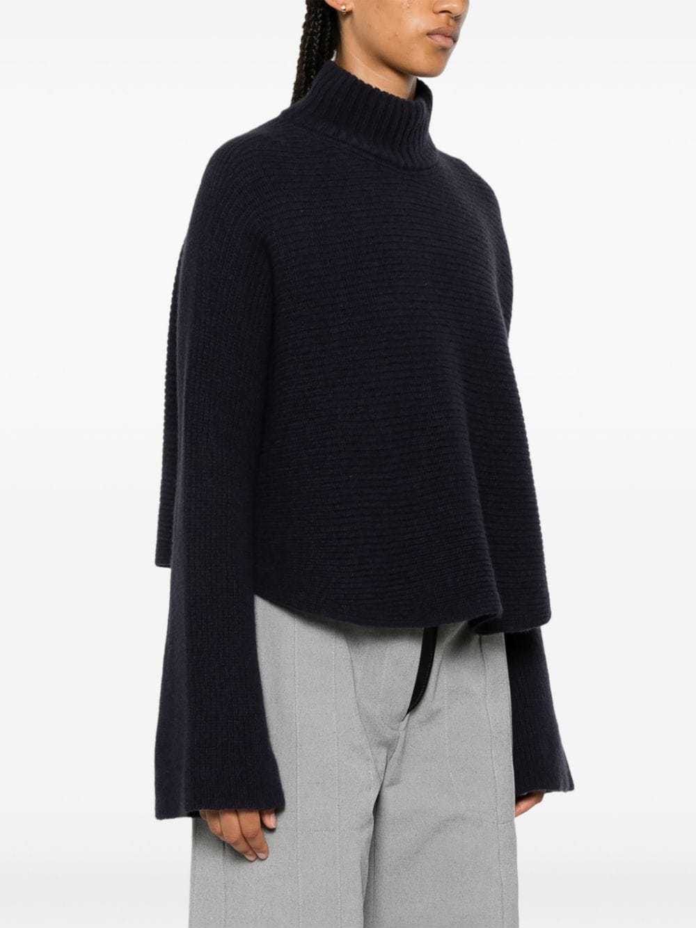 Alysi Sweaters Blue Merino Wool