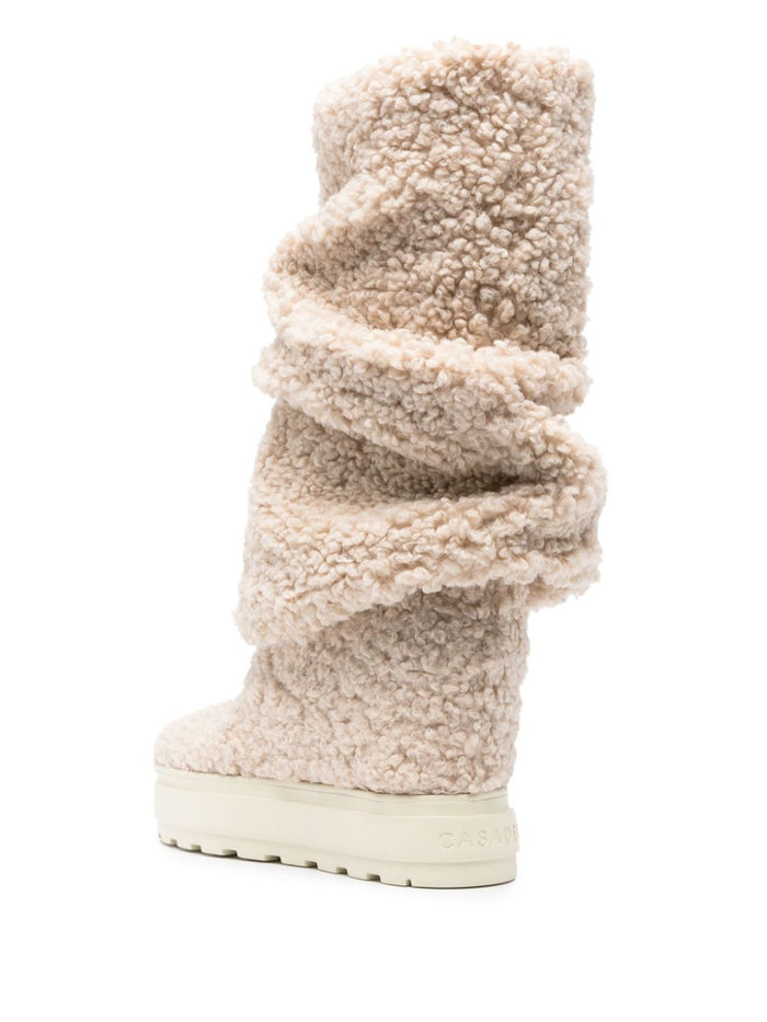 Casadei Boots Beige Leather