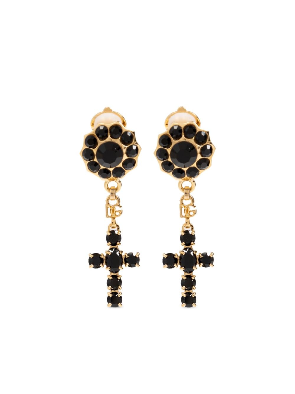 Dolce & Gabbana Bijoux Golden Brass Glass