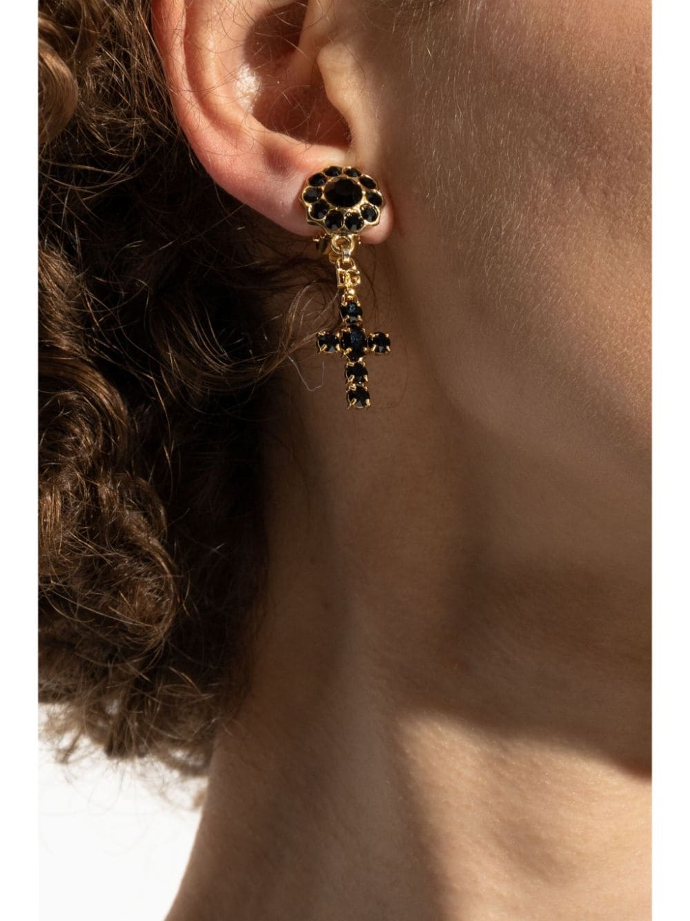 Dolce & Gabbana Bijoux Golden Brass Glass