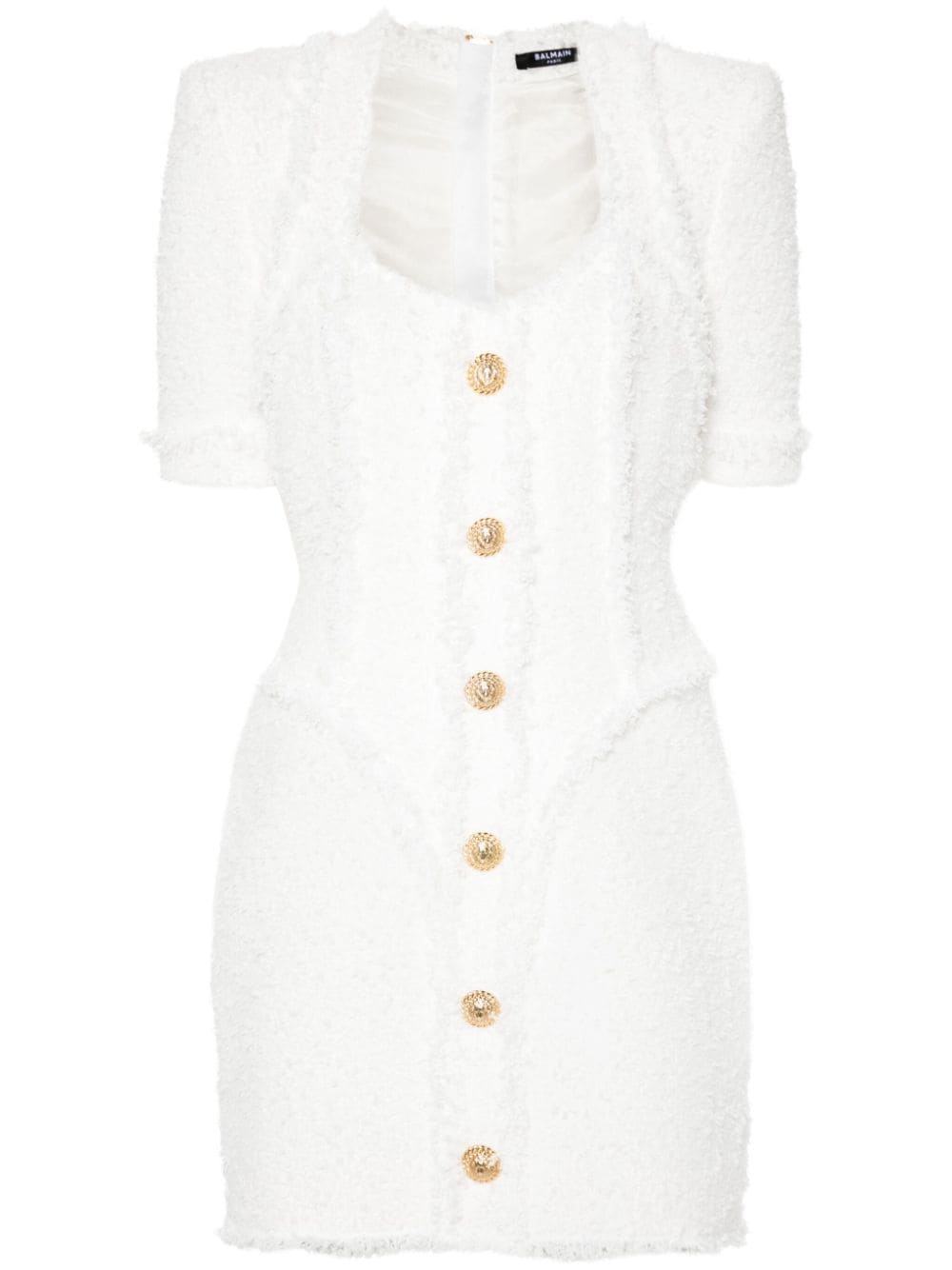 Balmain Dresses White Polyamide
