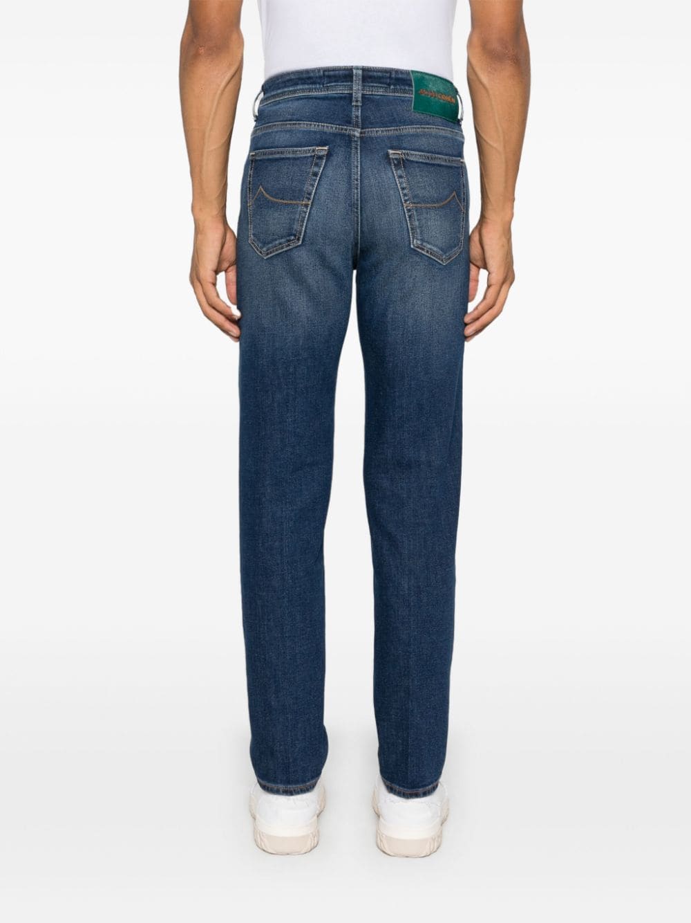 Jacob Cohen Jeans Blue Cotton Polyester Elastane