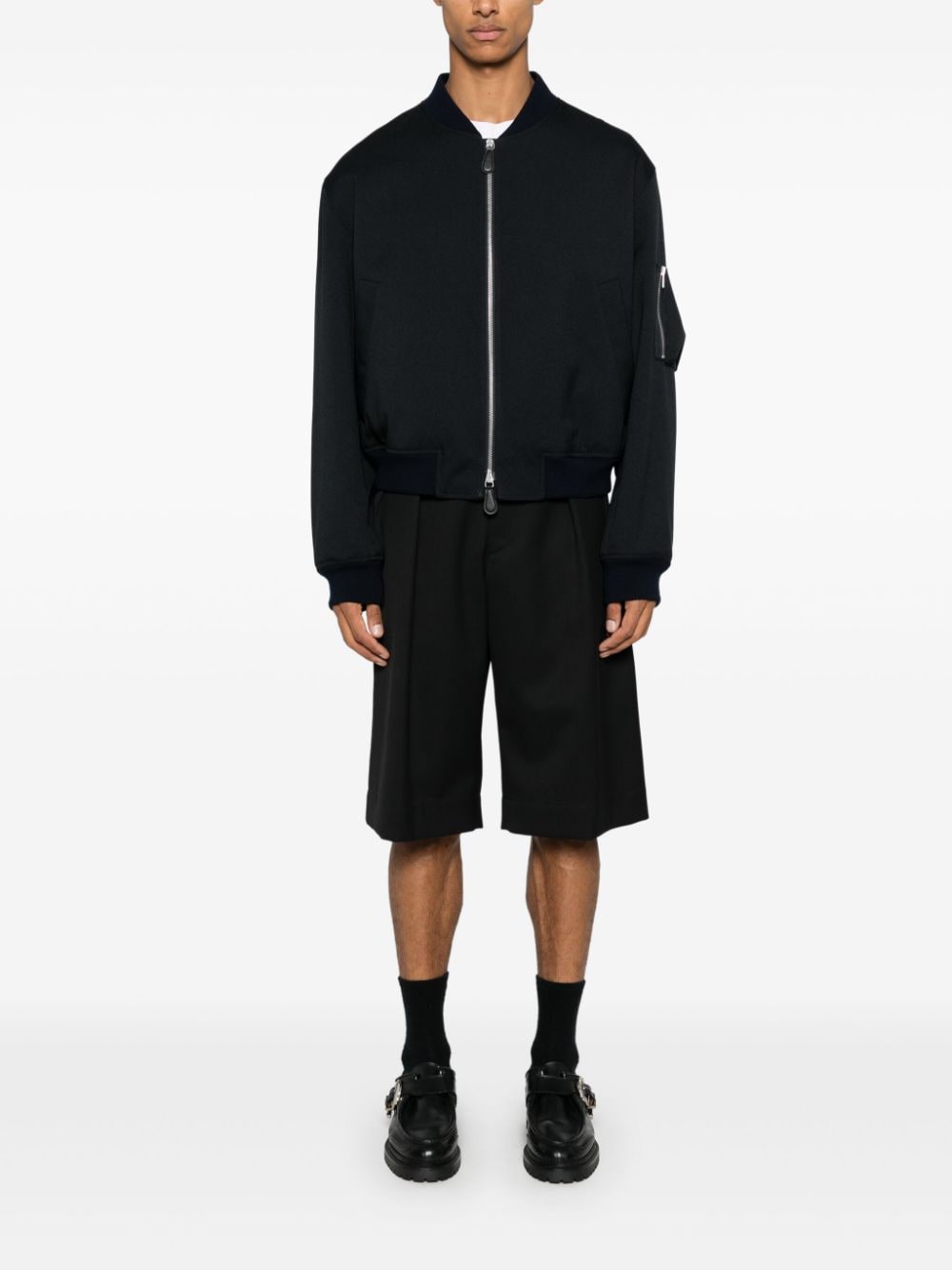Jil Sander Coats Blue Polyester